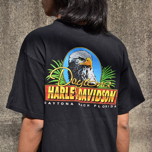 90's Harley-Davidson/ハーレーダビッドソン 両面プリント Tシャツ USA製 230411