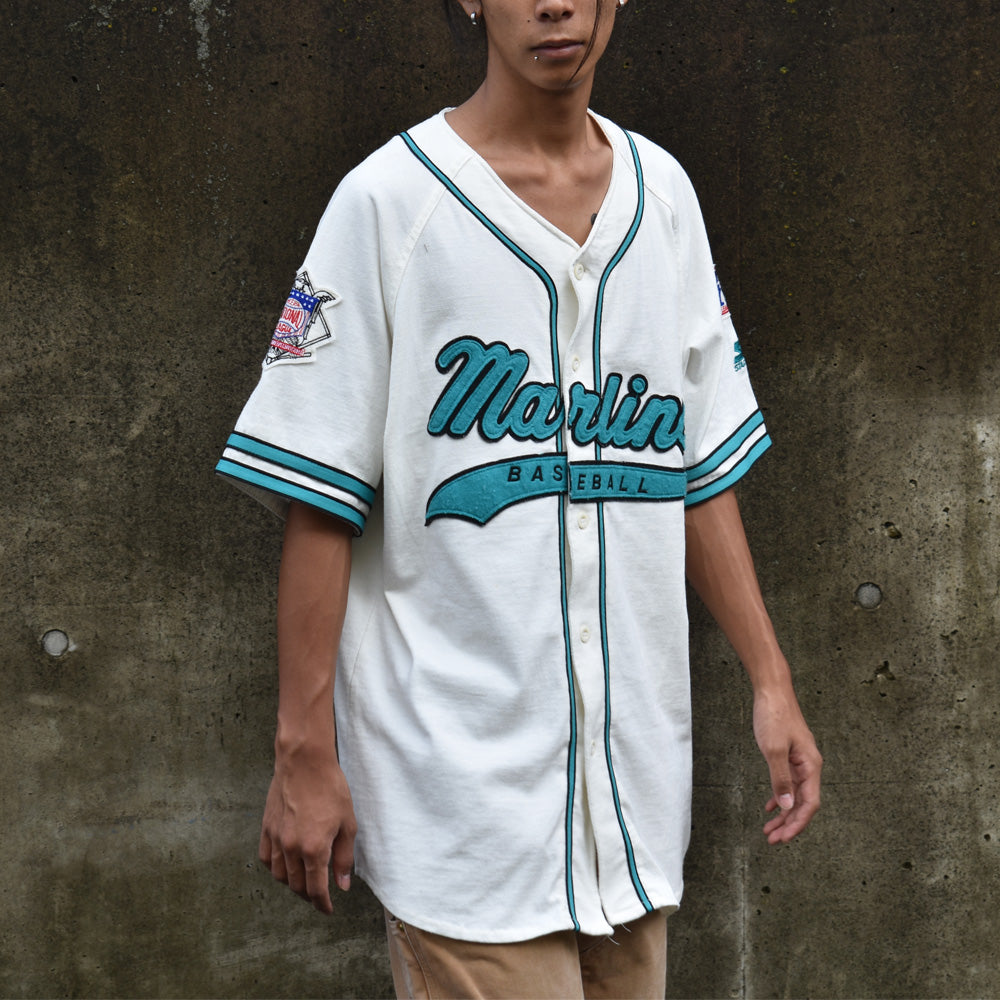 90's　MLB Miami Marlins/マイアミ・マーリンズ STARTER ベースボールシャツ　220919
