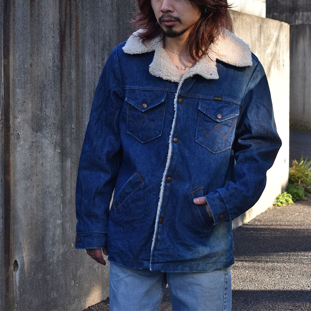 国産】 wrangler military ボアジャケット COAT WRANGE ミリタリー