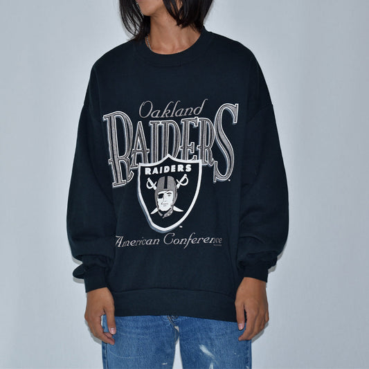 90's NFL Raiders ロゴスウェット USA製 221005