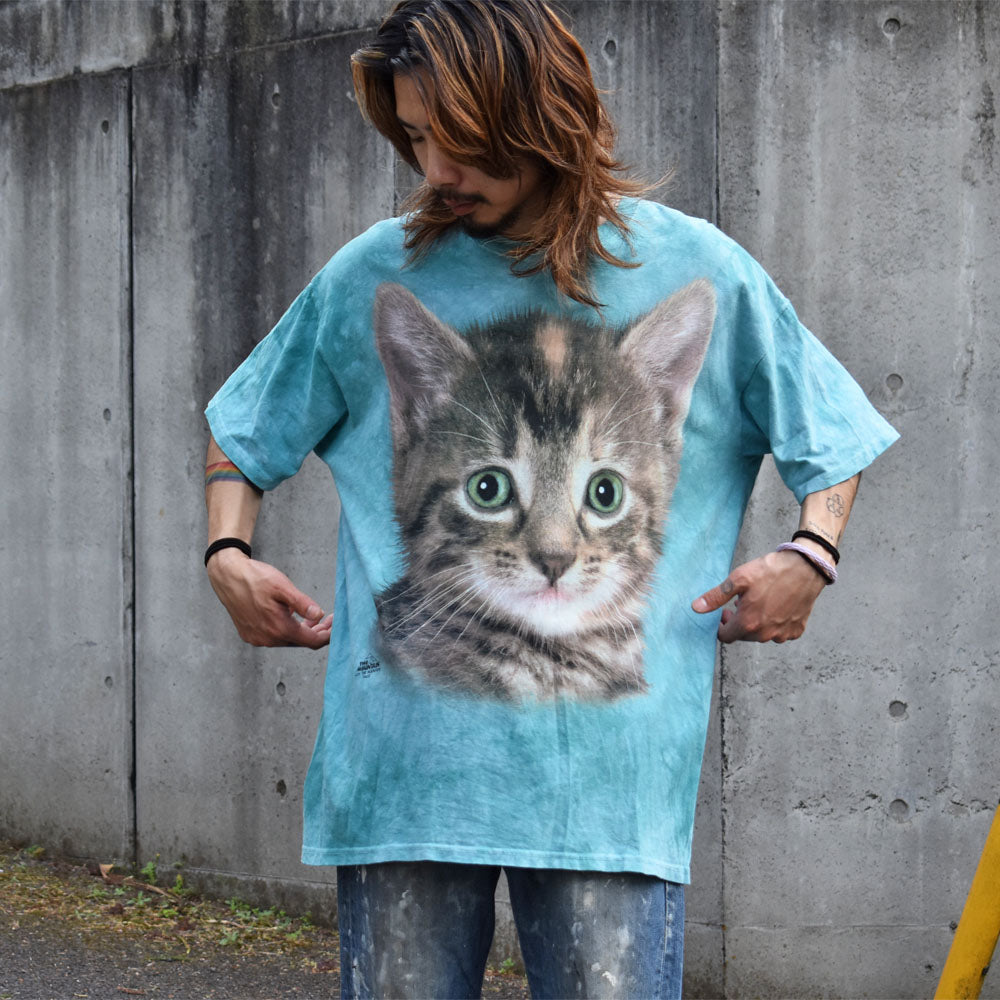 THE MOUNTAIN/ザ マウンテン “Cat” ネコ アニマルプリント Tシャツ　230415