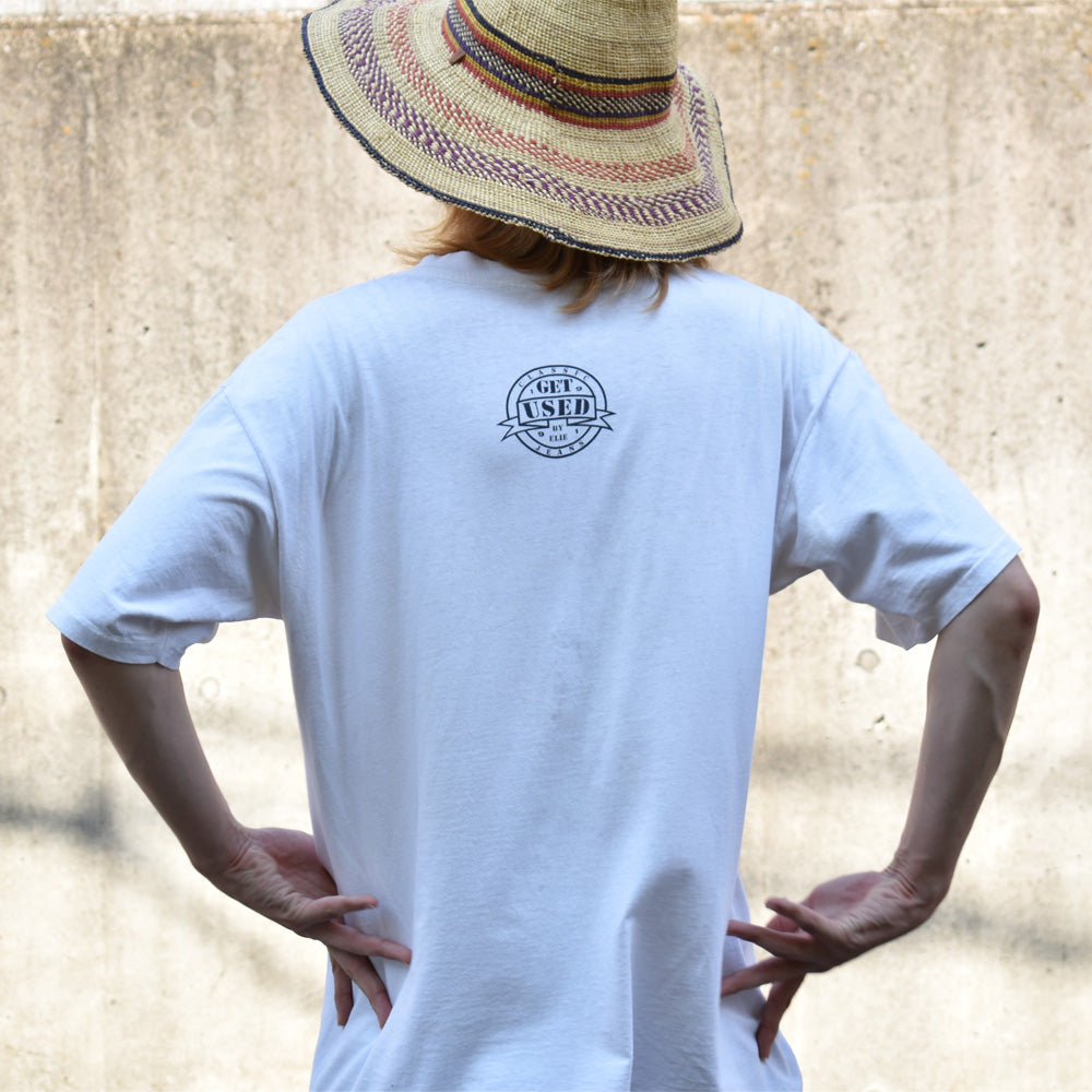 90's　GET USED CLASSIC JEANS BY ELIE “World” Tee　USA製　220809