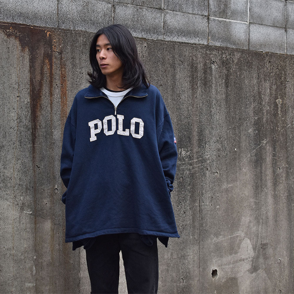 Polo Ralph Lauren/ポロ ラルフローレン “POLO” ハーフジップ