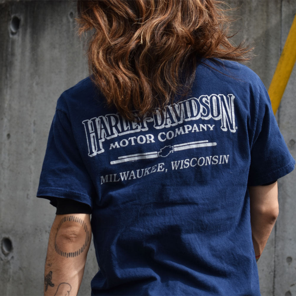 90’s　Harley-Davidson/ハーレーダビッドソン 両面プリント Tシャツ　USA製　230406