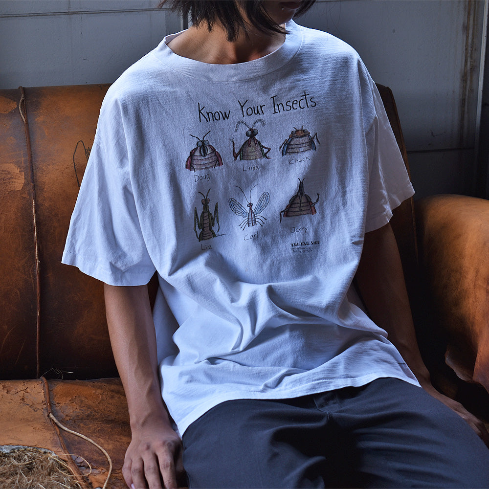 80's　THE FAR SIDE “Know Your Insects” アート Tee　USA製　220710