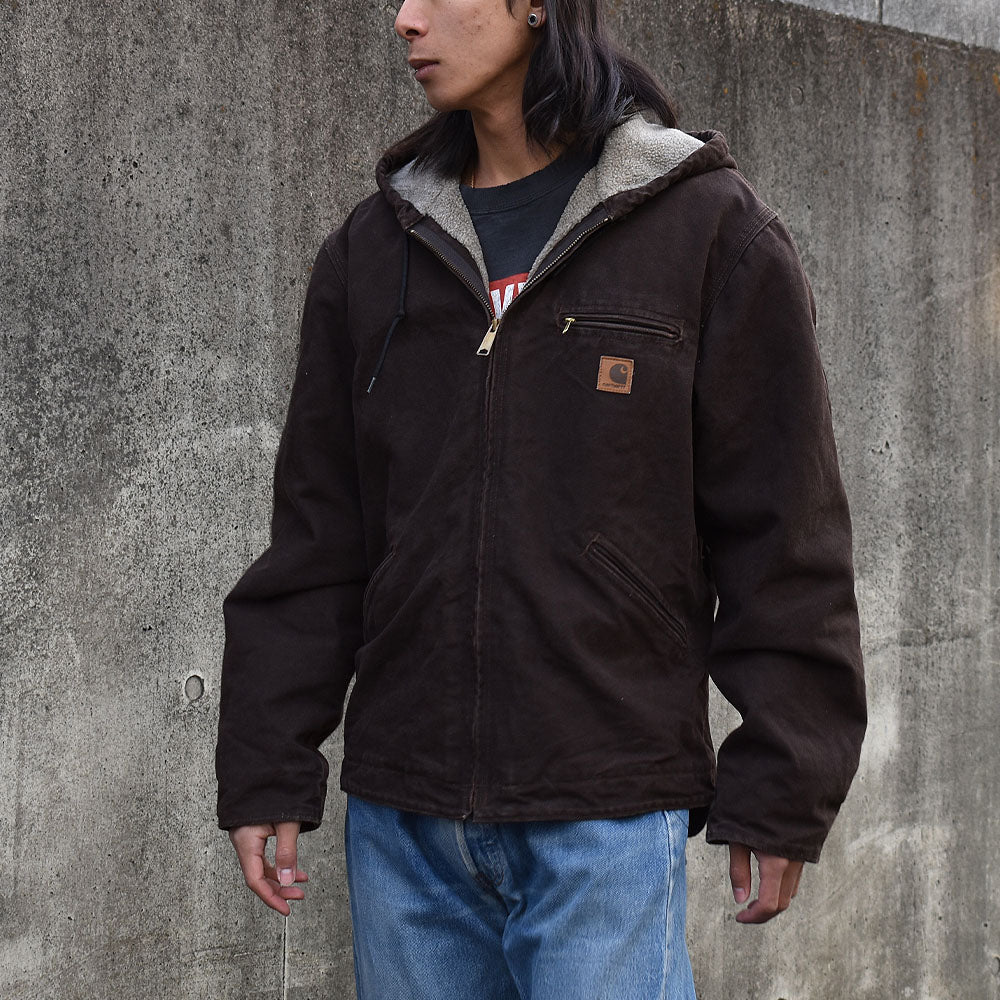 Carhartt/カーハート ボアライナー ダック地 ジップアップ パーカー