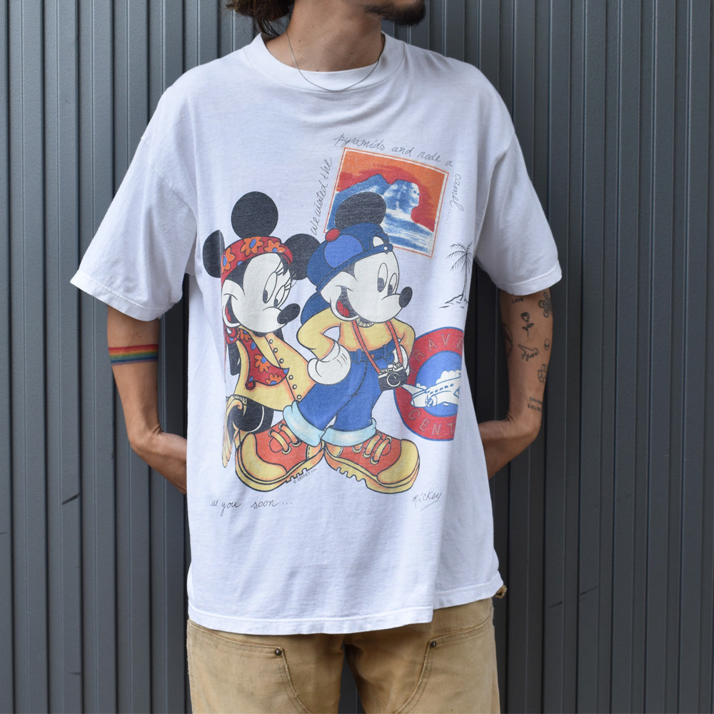 90’s　Disney/ディズニー ”Mickey & Minnie” Tee　220830