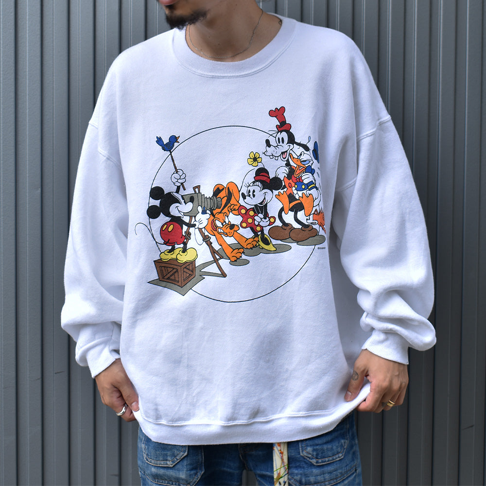90's　Disney/ディズニー ”Mickey＆Friends” スウェット　USA製　220908
