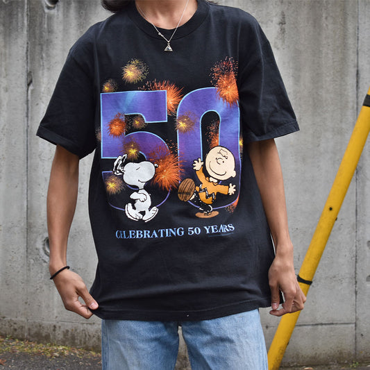 Y2K Peanuts/ピーナッツ “CELEBRATING 50 YEARS” Tシャツ 230331