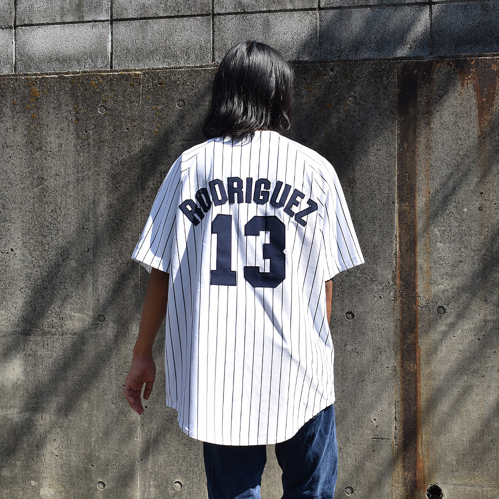 Y2K　MLB NY Yankees/ニューヨーク・ヤンキース “Alex Rodriguez #13” ベースボールシャツ　220926