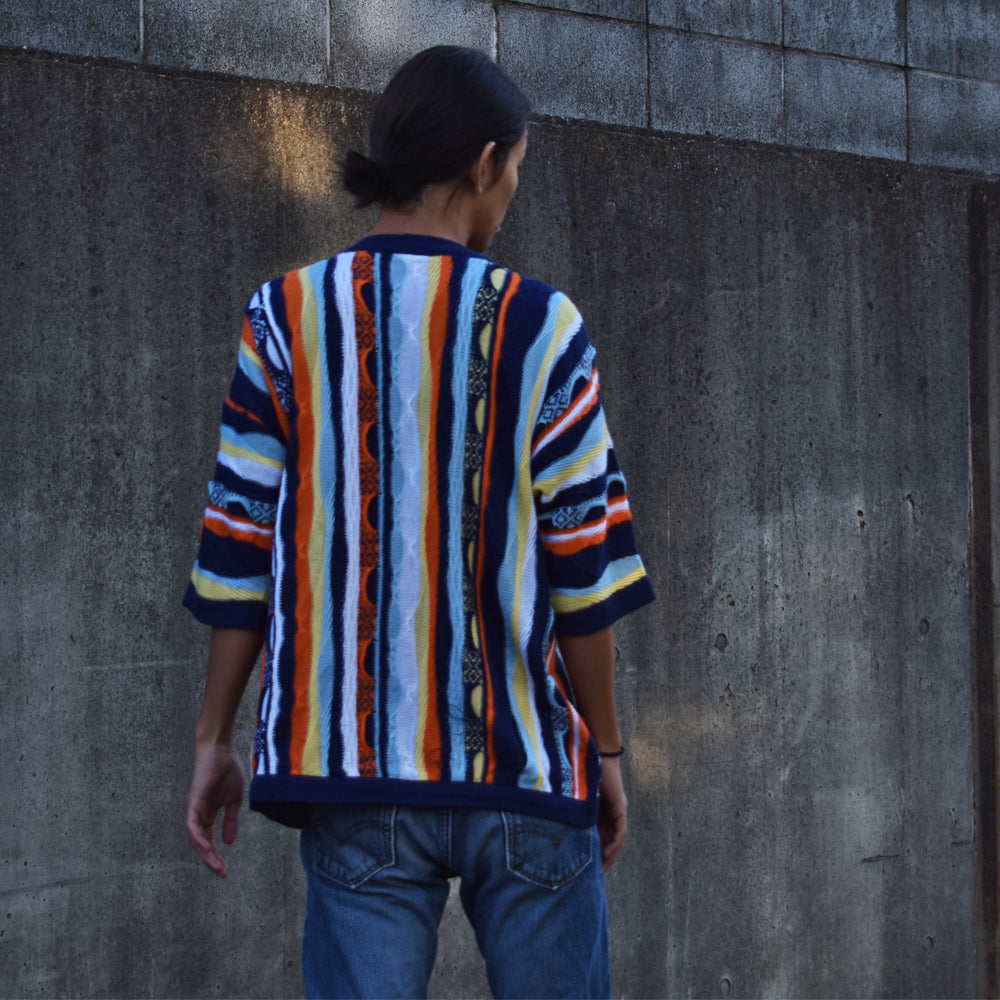 90's COOGI/クージー 3D立体編み ニット ショートスリーブセーター 221125 90's COOGI/クージー 3D立体編み ニット ショートスリーブセーター 221125