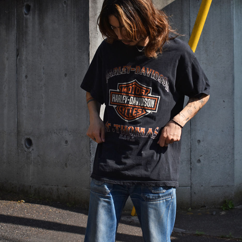 Y2K　Harley-Davidson/ハーレー・ダビッドソン 両面プリント Tシャツ　230418