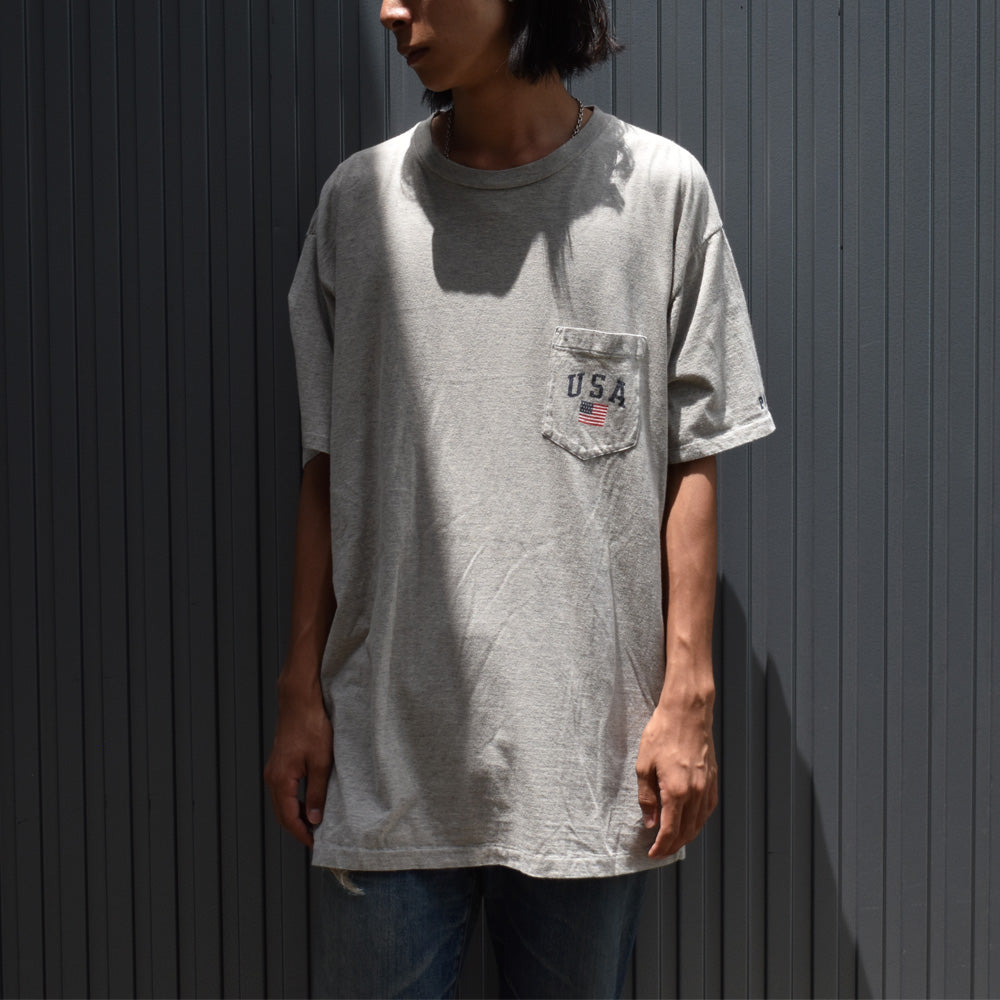 90’s　Polo Ralph Lauren/ポロ ラルフ ローレン ”USA” Pocket Tee　USA製　220729