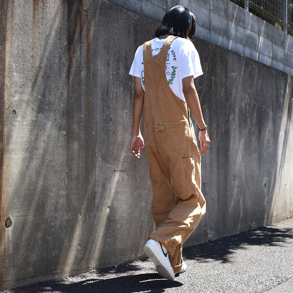 90's Carhartt/カーハート ダブルニー! ブラウンダック オーバーオール 220819 90's Carhartt/カーハート ダブルニー! ブラウンダック オーバーオール 220819