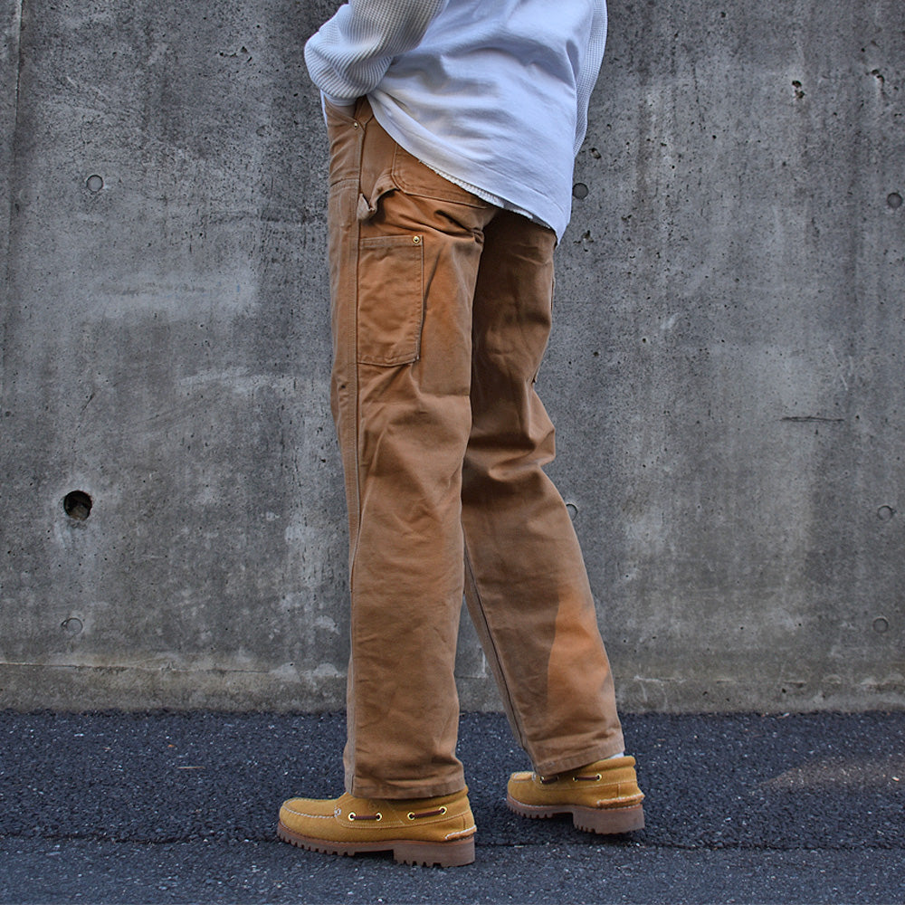 80-90's　Carhartt/カーハート ダブルニー ブラウンダックパンツ　USA製　230118H