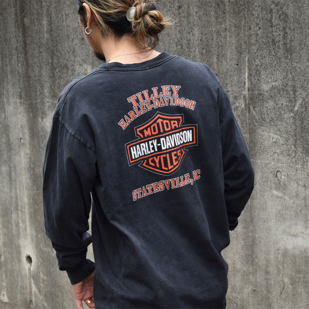 90´s Harley-Davidson USA製 ツインカムエンジンTシャツ-